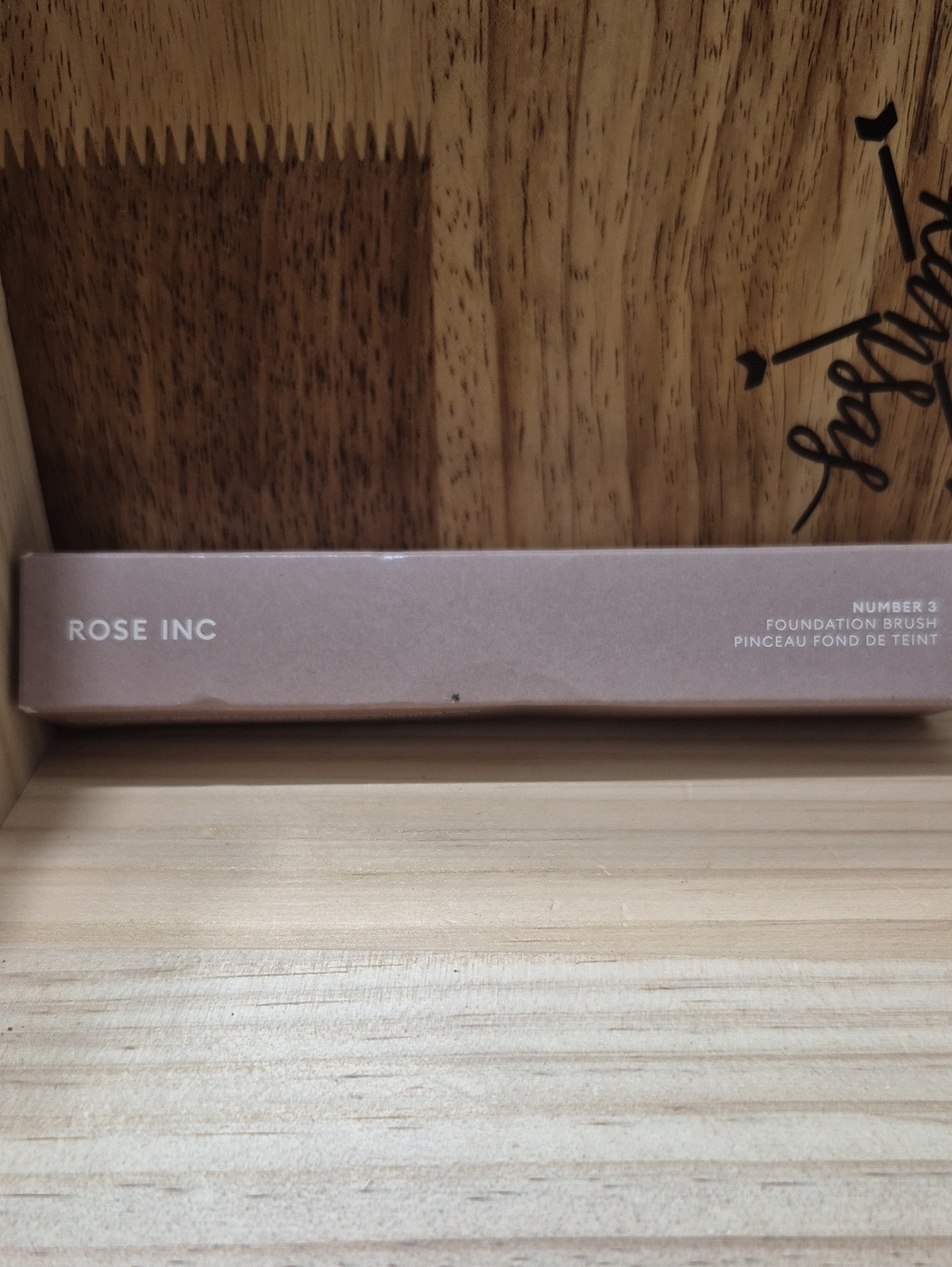 ROSE INC Metallic Rose Packaging Foundation Brush